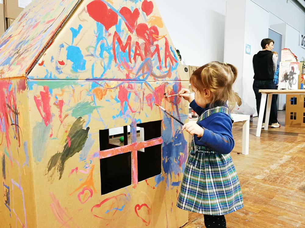 Зона АРХИТЕКТУРА. Картонный папа. Тематический семейный фестиваль «БУ!КИДС»